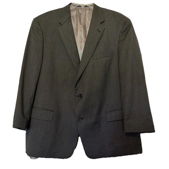 Hart Schaffner Marx Chicago Fit Men’s 48R Gray Blazer Sports Coat Wool USA - Picture 1 of 16